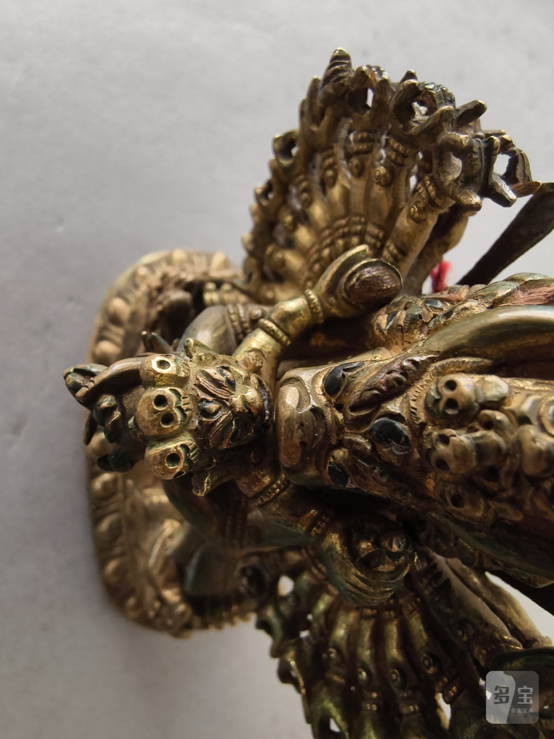 A GILT-BRONZE FIGURE OF VAJRABHAIRAVA - 图18